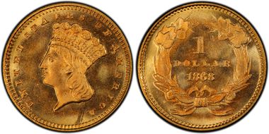 1868 G$1 MS68