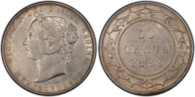 1899 50C Narrow 9 AU50