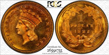 1882 G$1 MS65