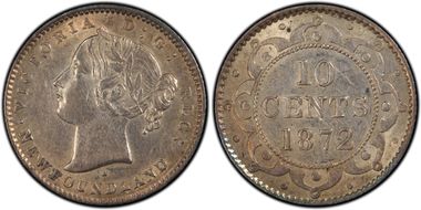 1872-H 10C AU53