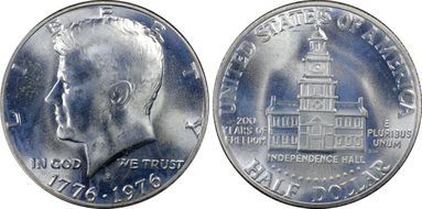 1976-S 50C Silver MS67