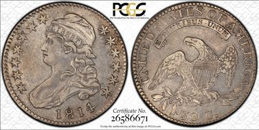 1814/3 50C Overton 101 XF45