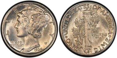 1936 10C DDO FS-101 MS64FB