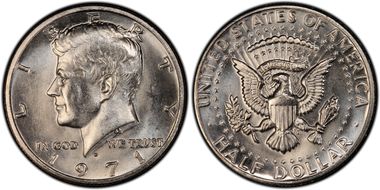 1971-D 50C DDO, FS-101 MS66