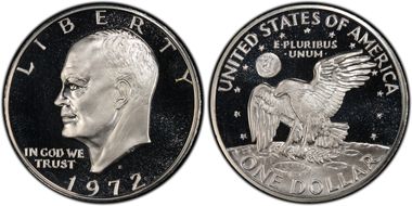 1972-S $1 Silver DDO FS-101 PR68DCAM