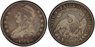 1814 50C Overton 104 VF20