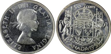 1953 50C LD Strap MS64