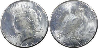 1922-S $1 MS64