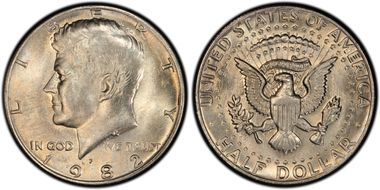 1982-P 50C No "FG" FS-901 MS65