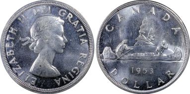 1953 S$1 Strap, SWL MS64