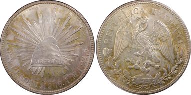 1908-Mo AM Peso KM-409.2 MS63+ 