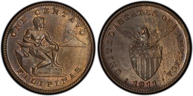 1911-S 1C KM-163 MS64BN