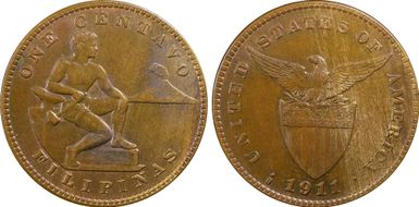 1911-S 1C MS64BN