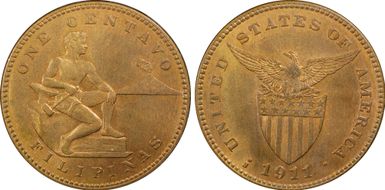 1911-S 1C MS64RB