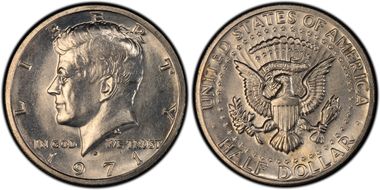 1971-D 50C DDO, FS-101 MS64