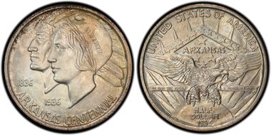 1935 50C Arkansas MS66