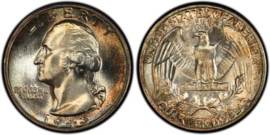 1943 25C DDO, FS-102 MS66