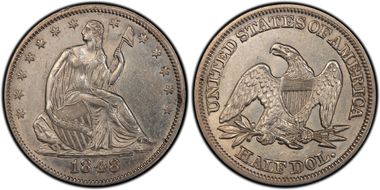 1848 50C WB-4 RPD AU53