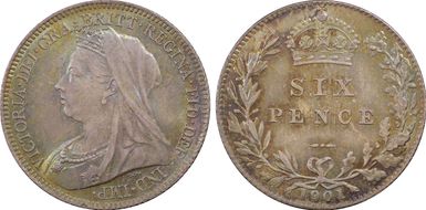 1901 6D S-3941 MS66
