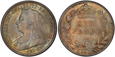 1901 6D S-3941 MS66
