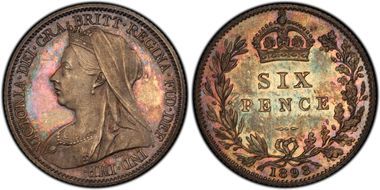 1893 6D S-3941 PR65CAM