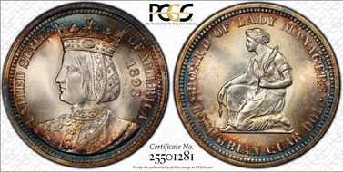 1893 25C Isabella MS66+