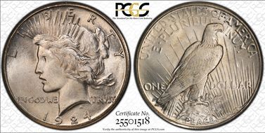 1924-S $1 MS65+