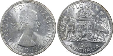 1961(m) Florin MS61
