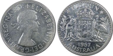1957(m) Florin AU58