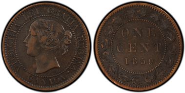 1859 1C 9/Inverted 9 XF40BN