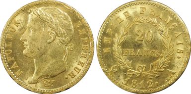 1812-A 20 Fr Gad-1025 MS62