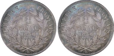 1858-A 1 Fr Gad-460 F-214 MS66