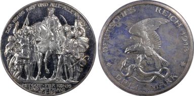 1913 3 Mk 100 Years J-110 PR65CAM