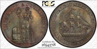 1795 Cent Talbot, Allum & Lee Lettered Edge MS63BN