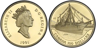 1991 $100 Empress of India PR69DCAM