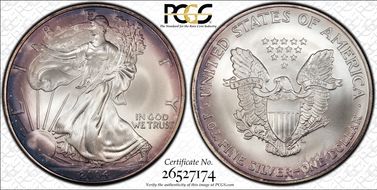 2004 $1 Silver Eagle MS67