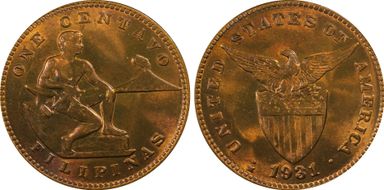 1931-M 1C MS64RB
