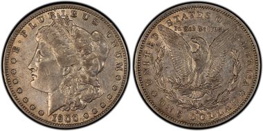 1900-O/CC $1 VAM 10, Overmintmark XF40