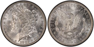 1882-O/S $1 VAM 4, O/S Recessed MS62