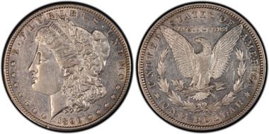 1890-CC $1 VAM 4, Tailbar XF45