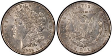 1899-O $1 VAM 6, Micro O AU55