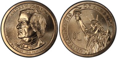 2011-P $1 Andrew Johnson Position A MS67+ 