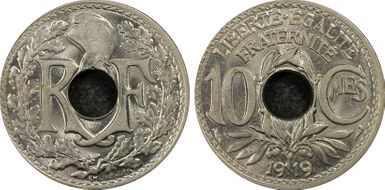 1919 10C Gad-286 F-138 MS63