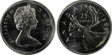 1968 25C Nickel MS65