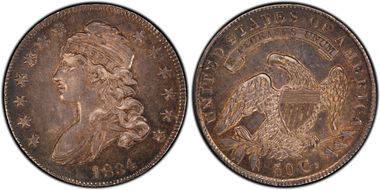 1834 50C O-120 Sm Date, Sm Letters AU55