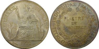 1922-H Piastre Lec-299 AU58