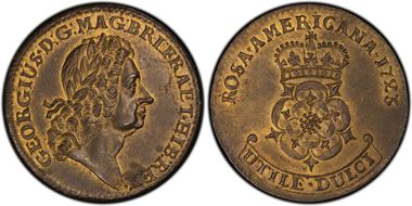 1723 2P Rosa Americana MS63