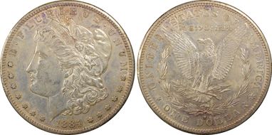 1884-S $1 XF45