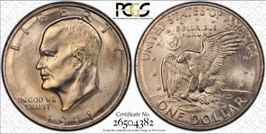 1971-D $1 MS64+
