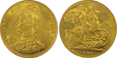 1890-S Sov S-3868 DISH S13 1st Obverse MS62+